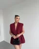 İnce Kemerli Oversize Yelek