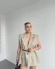 İnce Kemerli Oversize Yelek
