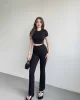 İspanyol Premium Pantolon Crop Takım