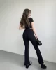 İspanyol Premium Pantolon Crop Takım