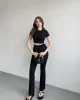 İspanyol Premium Pantolon Crop Takım