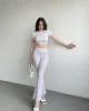 İspanyol Premium Pantolon Crop Takım