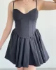 Korse Askılı Mini Premium Elbise