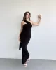 Leen Şal Sandy Elbise Siyah