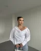 Madonna Yaka Asimetrik Gömlek