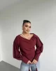 Madonna Yaka Asimetrik Gömlek