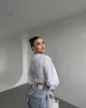 Madonna Yaka Asimetrik Gömlek