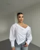 Madonna Yaka Asimetrik Gömlek