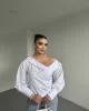 Madonna Yaka Asimetrik Gömlek