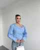 Madonna Yaka Asimetrik Gömlek