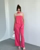 Modal Kumaş Fularlı Asimetrik Takım