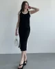 Modal Kumaş Şeritli Elbise