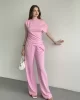 Modal Pileli Omuz Detay Takım