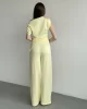 Modal Pileli Omuz Detay Takım