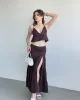 Müslin Yırtmaçlı Elbise