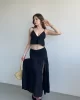 Müslin Yırtmaçlı Elbise