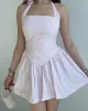 Poplin Halter Elbise