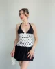 Puantiyeli Mini Balon Elbise