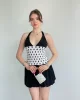 Puantiyeli Mini Balon Elbise