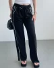 Şeritli Wide Leg Eşofman