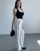 Şeritli Wide Leg Eşofman