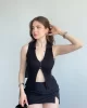 Sıfır Kol Buklet Bluz