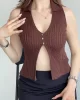 Sıfır Kol Buklet Bluz
