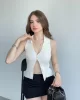 Sıfır Kol Buklet Bluz