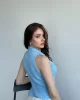 Sıfır Kol Buklet Bluz