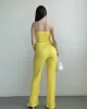 Straplez Gofre Pantolon Takım