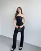 Straplez Gofre Pantolon Takım