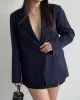 Tek Düğme Oversize Blazer