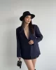 Tek Düğme Oversize Blazer