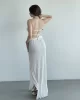 Yırtmaçlı Pilise Etek Crop Takım