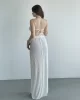 Yırtmaçlı Pilise Etek Crop Takım