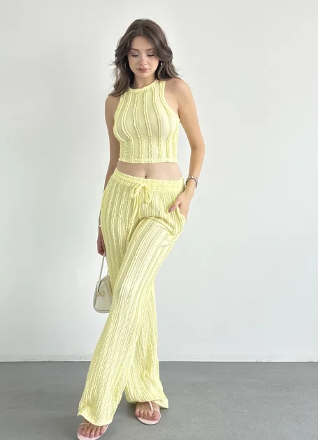 Crop Dikişli Takım