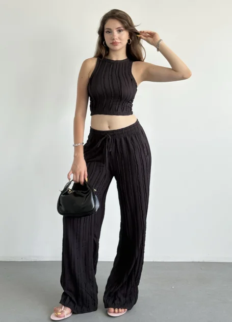 Crop Dikişli Takım