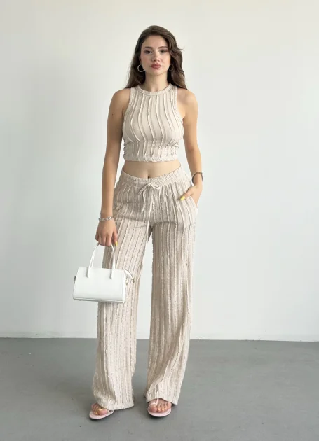 Crop Dikişli Takım