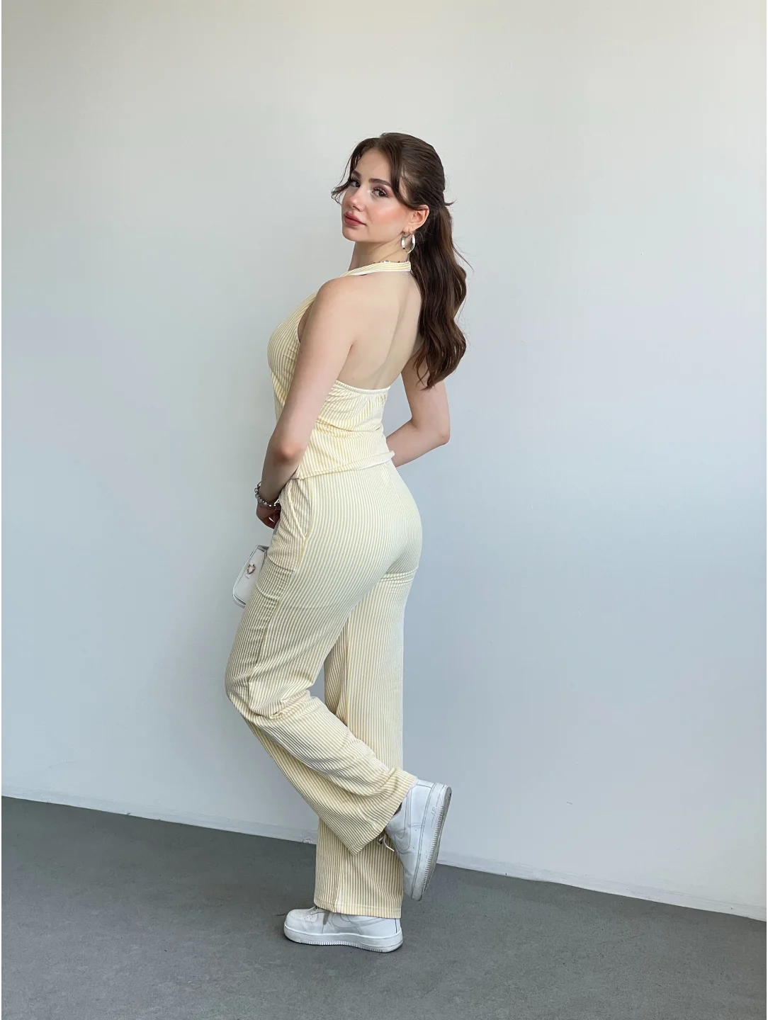 Çizgili Halter Takım