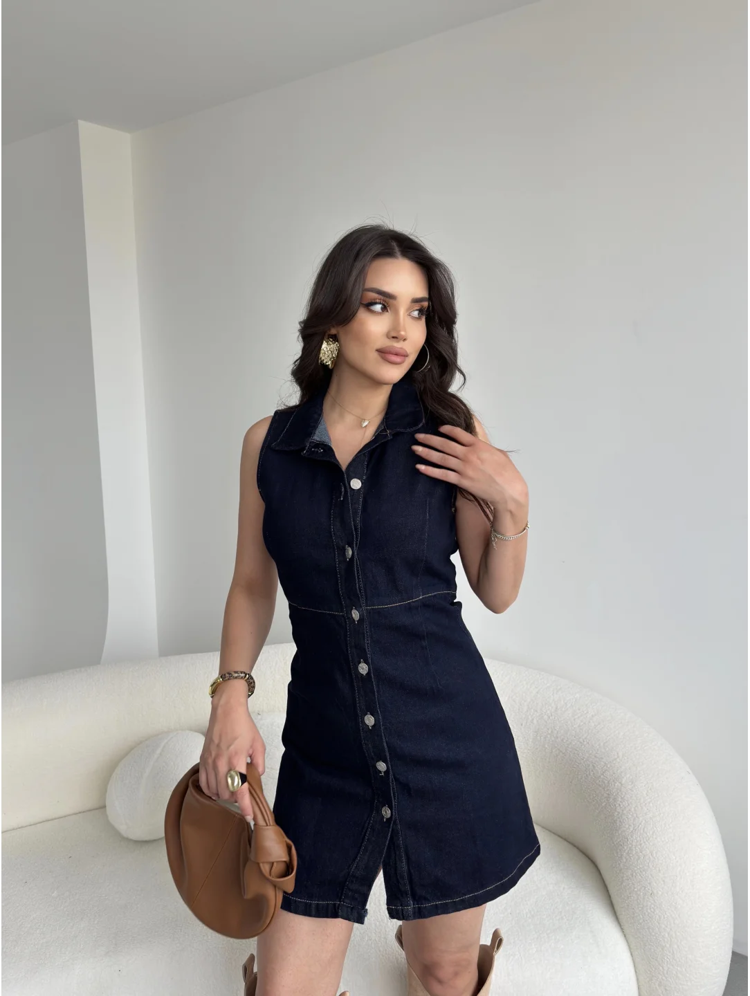 Kot Cora Düğmeli Elbise