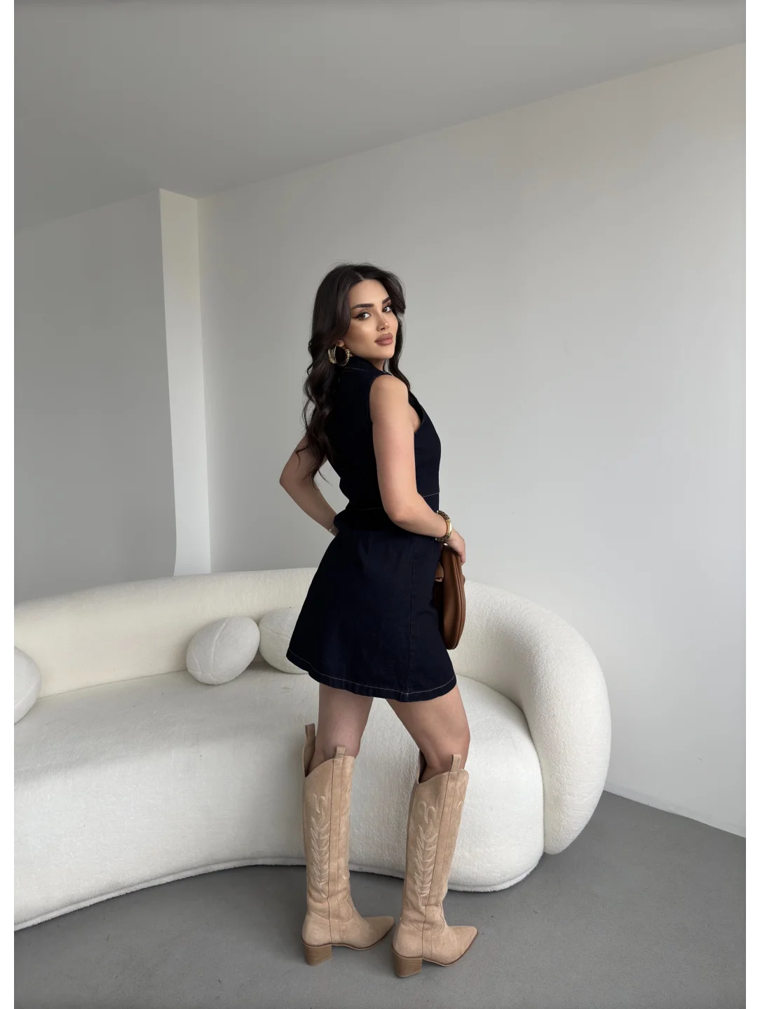 Kot Cora Düğmeli Elbise