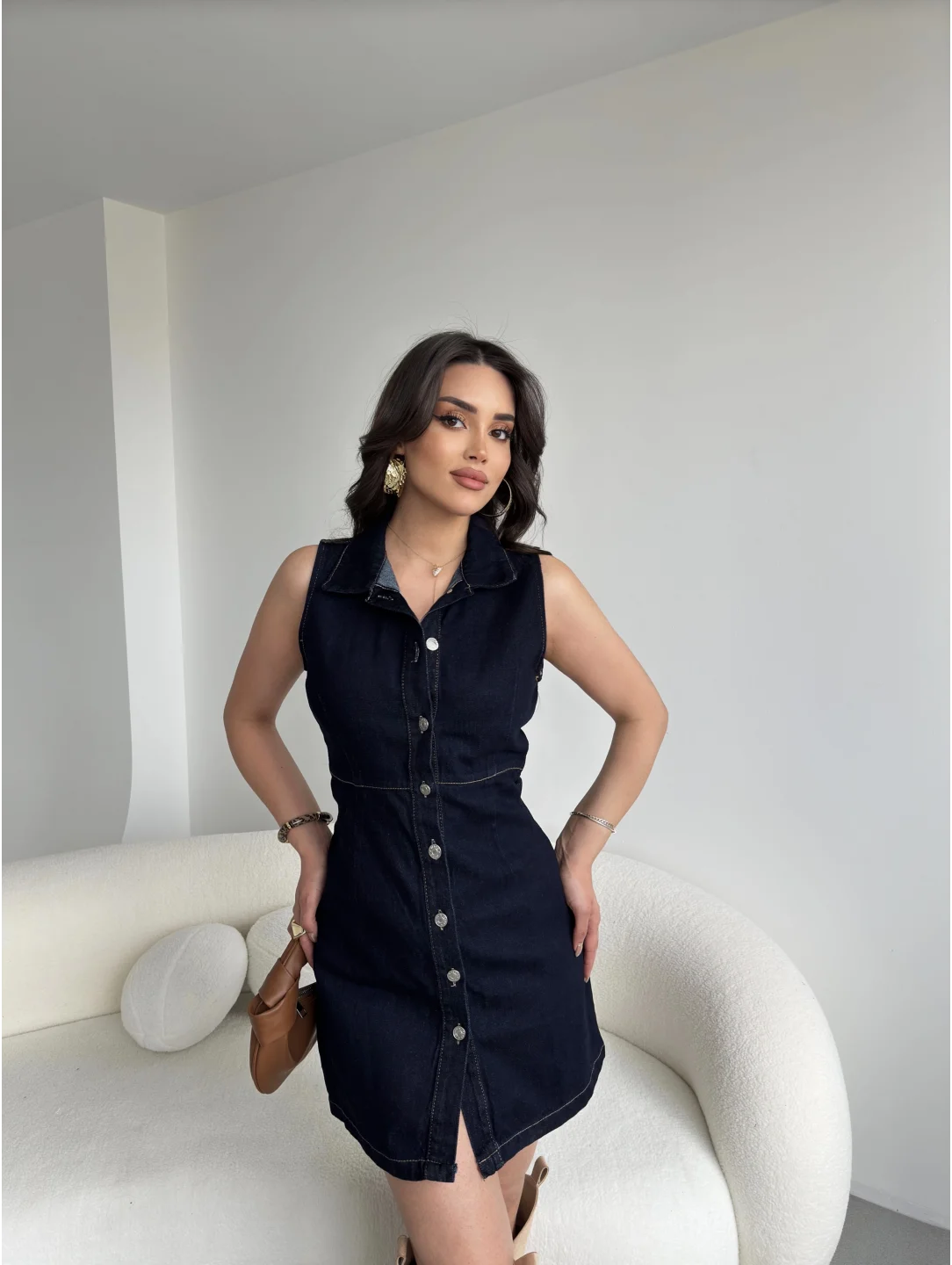 Kot Cora Düğmeli Elbise