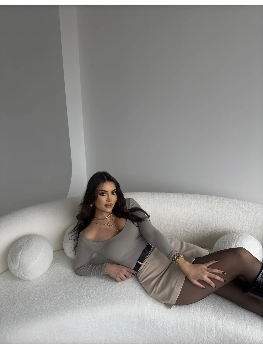 Ön Cep Detay Şort Etek 