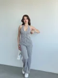 Çizgili Halter Takım