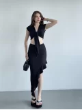 Gofre Bağlamalı Asimetrik Takım