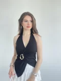 Halter Tokalı Sandy Bluz