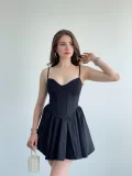 Korse Askılı Mini Premium Elbise