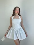 Poplin Halter Elbise
