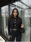 Yumoş Düğmeli Kazak