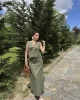 Bağlamalı Keten Etekli Takım